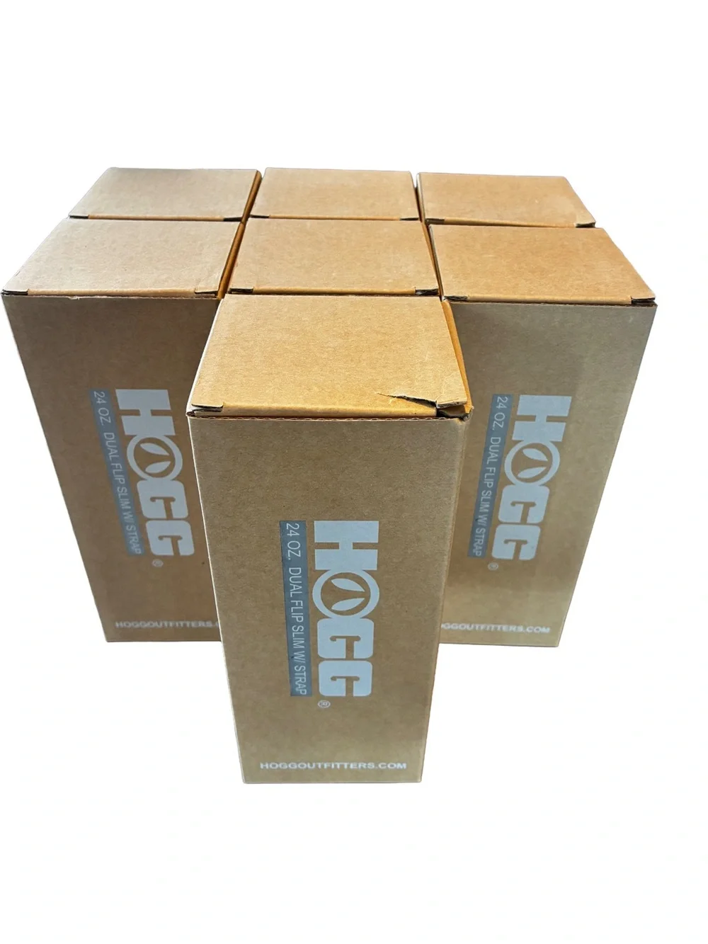 HOGG 24oz Dual Flip Slim Tumblers Set of 7 White New